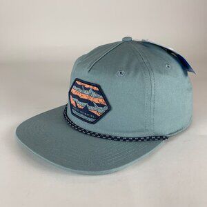 Columbia Sportswear PFG Light Blue Golfer Snapback Hat New
